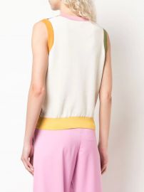 Oscar De La Renta Colour Block Tank Top - Farfetch at Farfetch